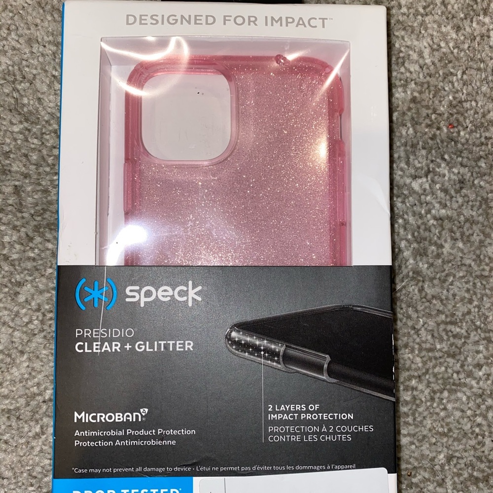 NWT Speck iPhone 11 PRO pink sparkle case